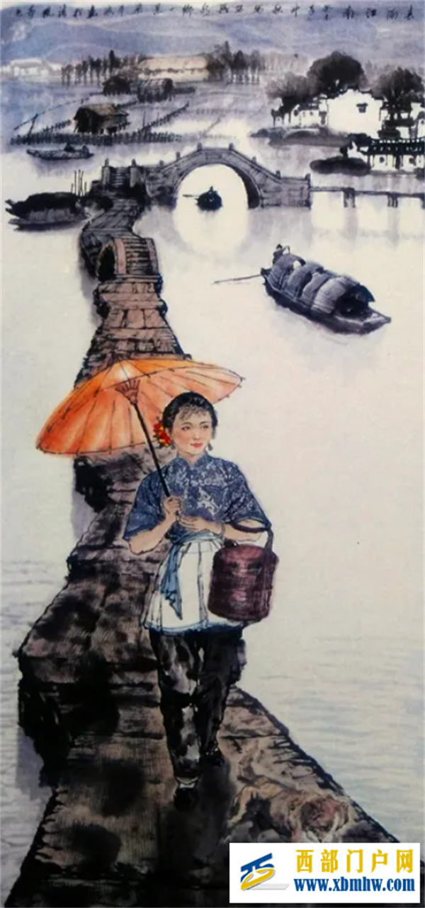 文化江南(十七)——梁平波《春雨江南》(图1) 文化江南(十七)——梁平波《春雨江南》(图1)
